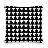 Triangle Pattern white on Black Premium Decorative Throw Pillow Cushion, Pillow, $ 71.50, A Moment Of Now™