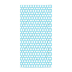 White on Light Blue Polka Dots Beach Bath Towel, Towel, $ 42.95, A Moment Of Now™