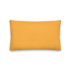 White on Pastel Orange Polka Dots Premium Decorative Throw Pillow Cushion, Pillow, $ 61.50, A Moment Of Now™