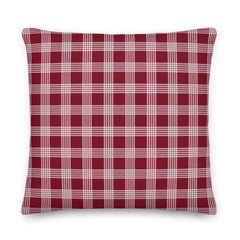 White On Red Plaid Premium Decorative Throw Pillow Cushion, Pillow, $ 71.50, A Moment Of Now™
