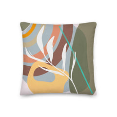Whitney From an Island Abstract Shape & Lines Art Bohemian Style Premium Decorative Throw Pillow Cushion, Pillow, $ 64.50, A Moment Of Now™