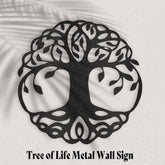 Tree of Life Cutout Metal Steel Sign Wall Decor | Shop USA Made Decor, Metal Signs, $ 82.95, A Moment Of Now™