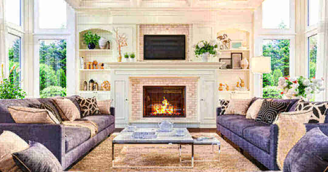 Decorative throw pillows styled in a cozy living space