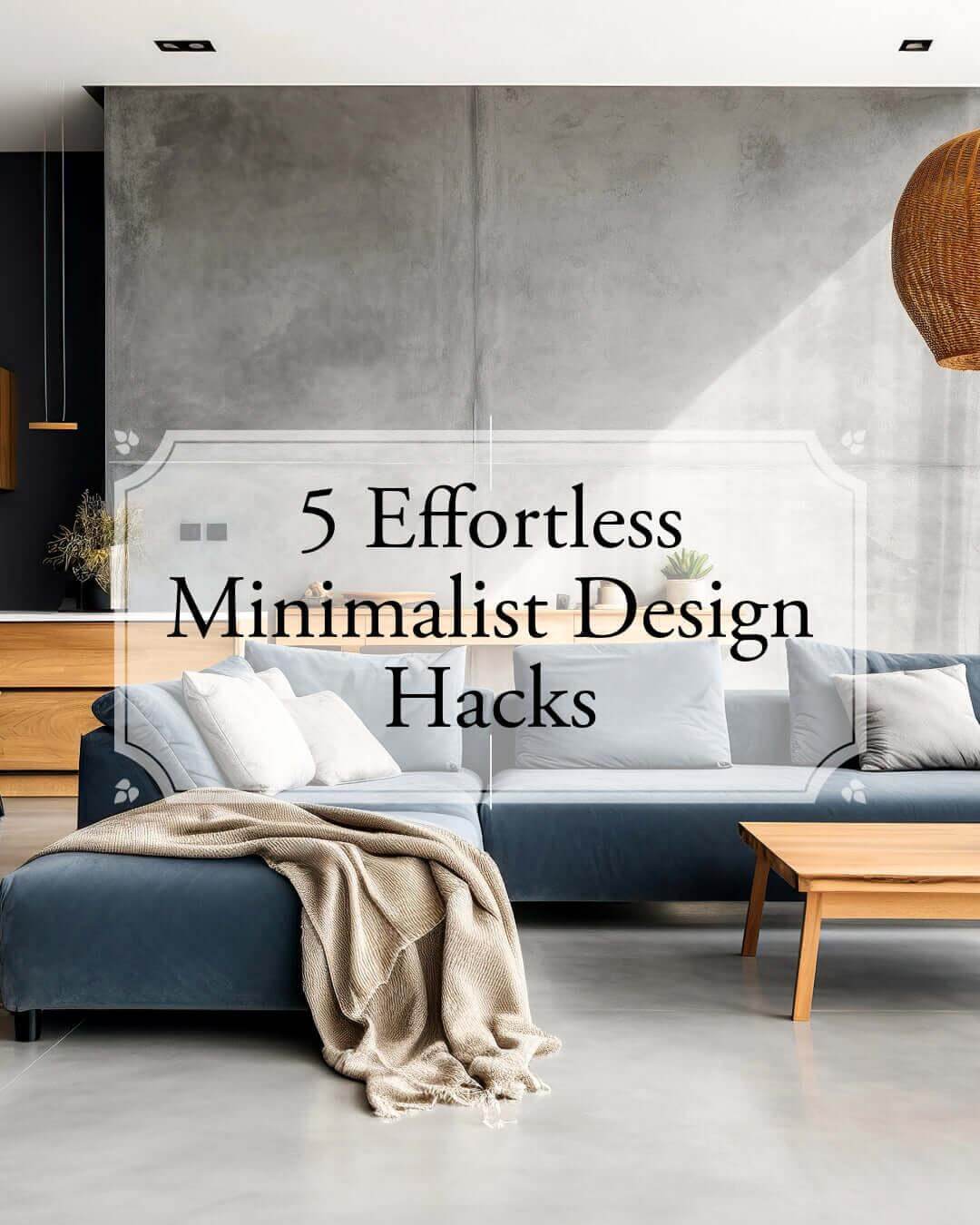 Warm minimalist living space with neutral colors, simple decor and soft texture