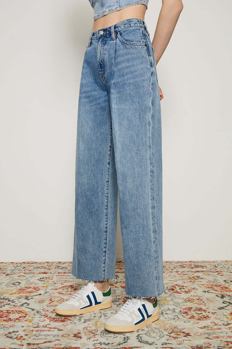 CHILL Pleat Straight Ankle Jeans | Hey Joanie – Final Sale, Jeans, $ 43.99, A Moment Of Now™