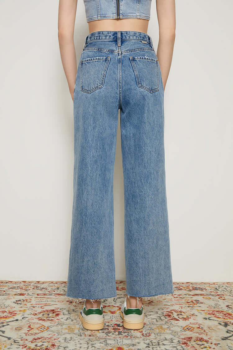 CHILL Pleat Straight Ankle Jeans | Hey Joanie – Final Sale, Jeans, $ 43.99, A Moment Of Now™