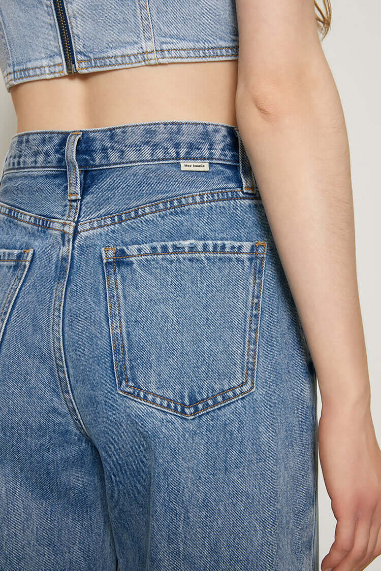 CHILL Pleat Straight Ankle Jeans | Hey Joanie – Final Sale, Jeans, $ 43.99, A Moment Of Now™