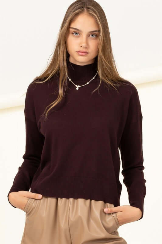 Warm Personality High-Neckline Sweater, HYFVE, $ 45.00