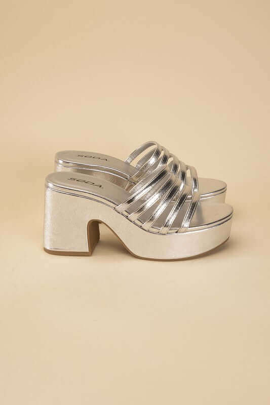 HOLME-S Platform Mule Slides, Fortune Dynamic, $ 45.00