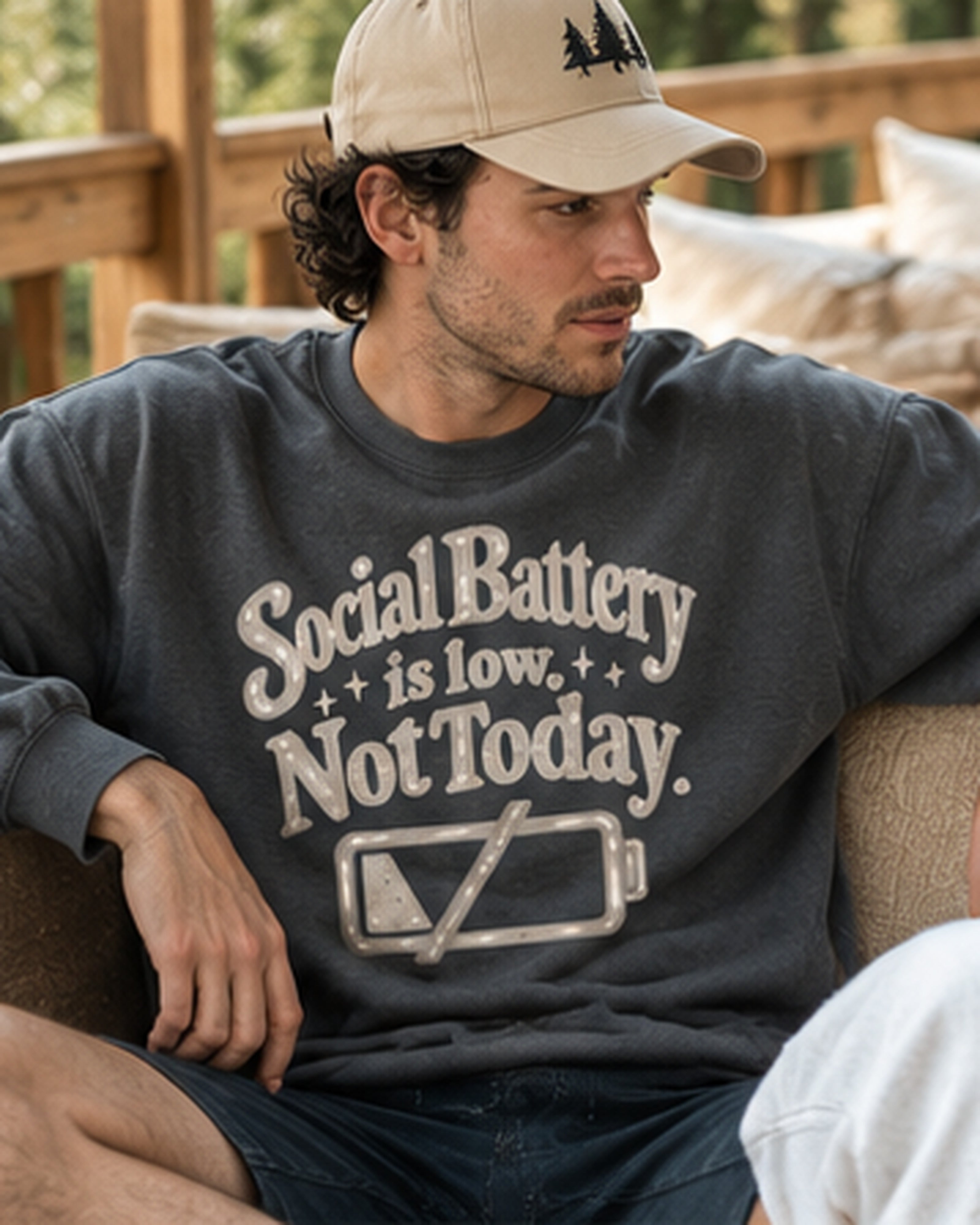 Social Battery Is Low Not Today Sweatshirt