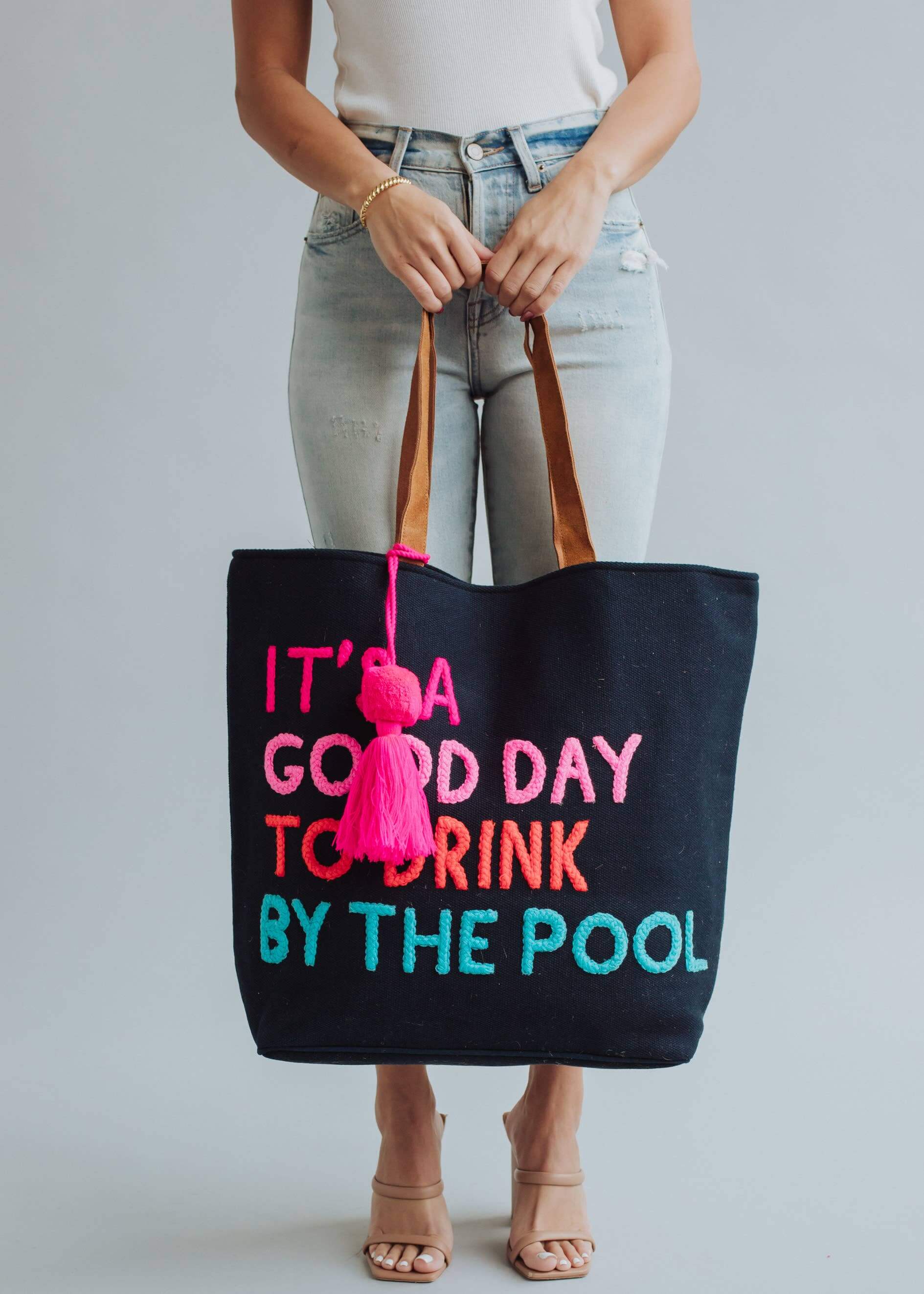 Navy Poolside Bliss Tote, Accessories, $ 89.00, A Moment Of Now™
