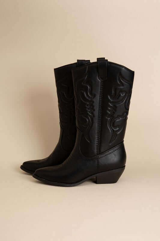 Rerun Western Cowgirl Embroidery Boots