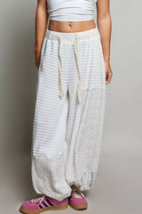POL Patchwork Mixed Knit Wide Leg Pants, Pants, $ 69.00, A Moment Of Now™