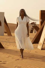 Umgee Textured Tiered Midi Dress with Side Pockets | Boutique In USA, Dresses, $ 69.00, A Moment Of Now™