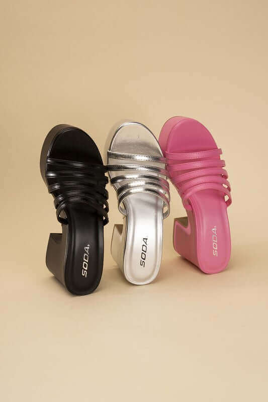 HOLME-S Platform Mule Slides, Fortune Dynamic, $ 45.00