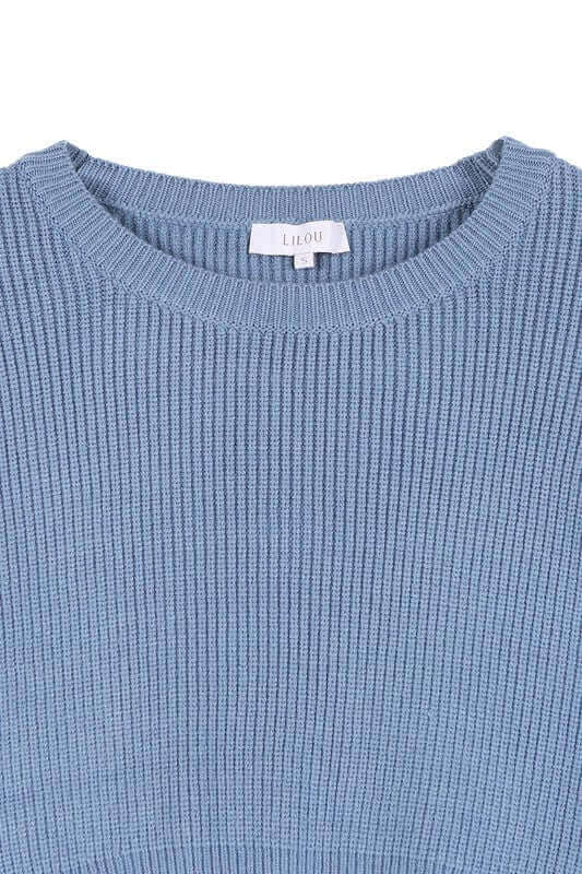 Ribbed knit crop top and skirt set, Clothing Set, $ 54.95, A Moment Of Now™