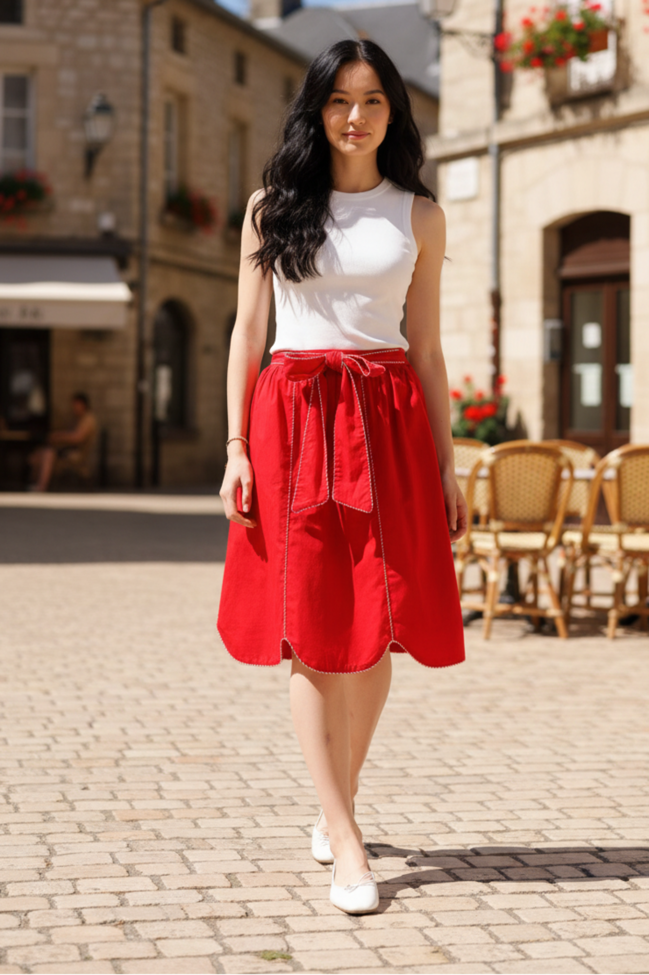Red Madrid Skirt