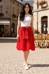 Red Madrid Skirt