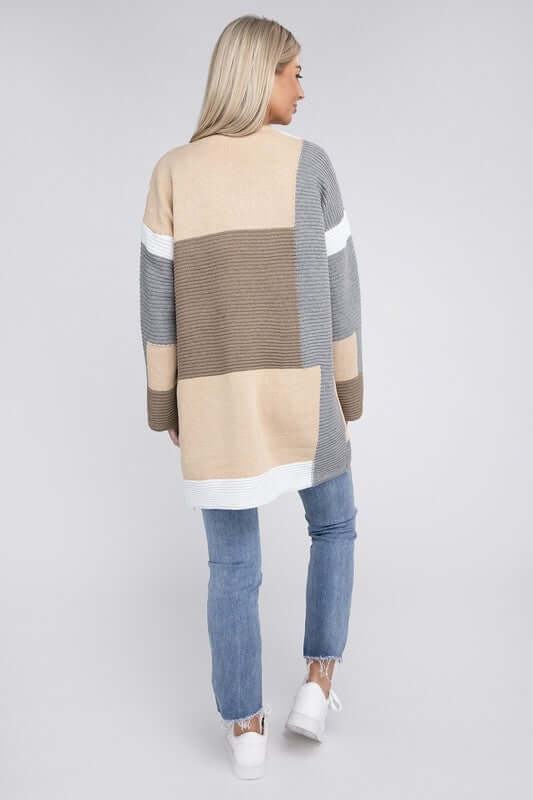 Shop Women's Multicolour Textured Cardigan | Trendy Online Boutiques, Cardigans, USA Boutique