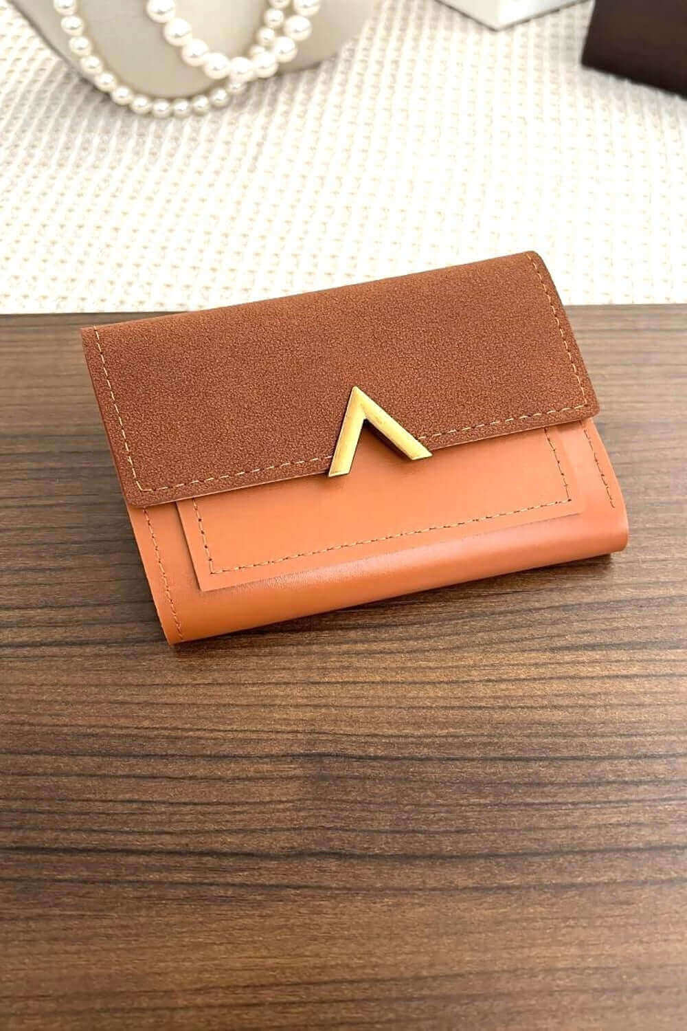 Minimalist PU Leather Compact Trifold Wallet, Zenana, $ 18.00