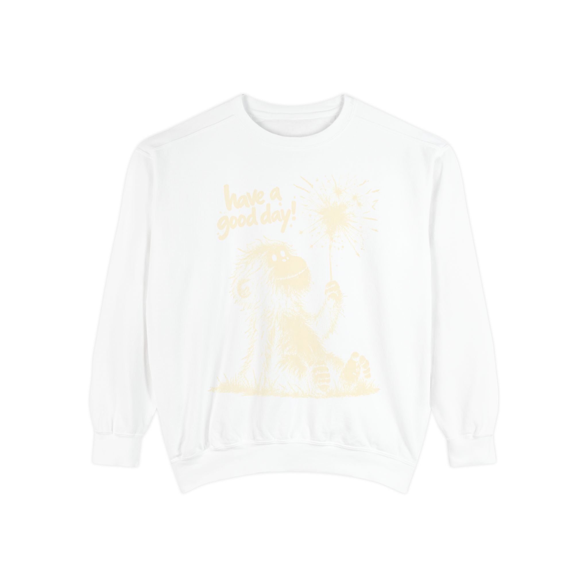 Baby Bigfoot Have a Good Day Comfort Colors 1566 sweatshirt product mockup