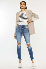 Shop Women's Light Stone Wash High Rise Ankle Skinny Jeans | Boutique Shop, Jeans, USA Boutique