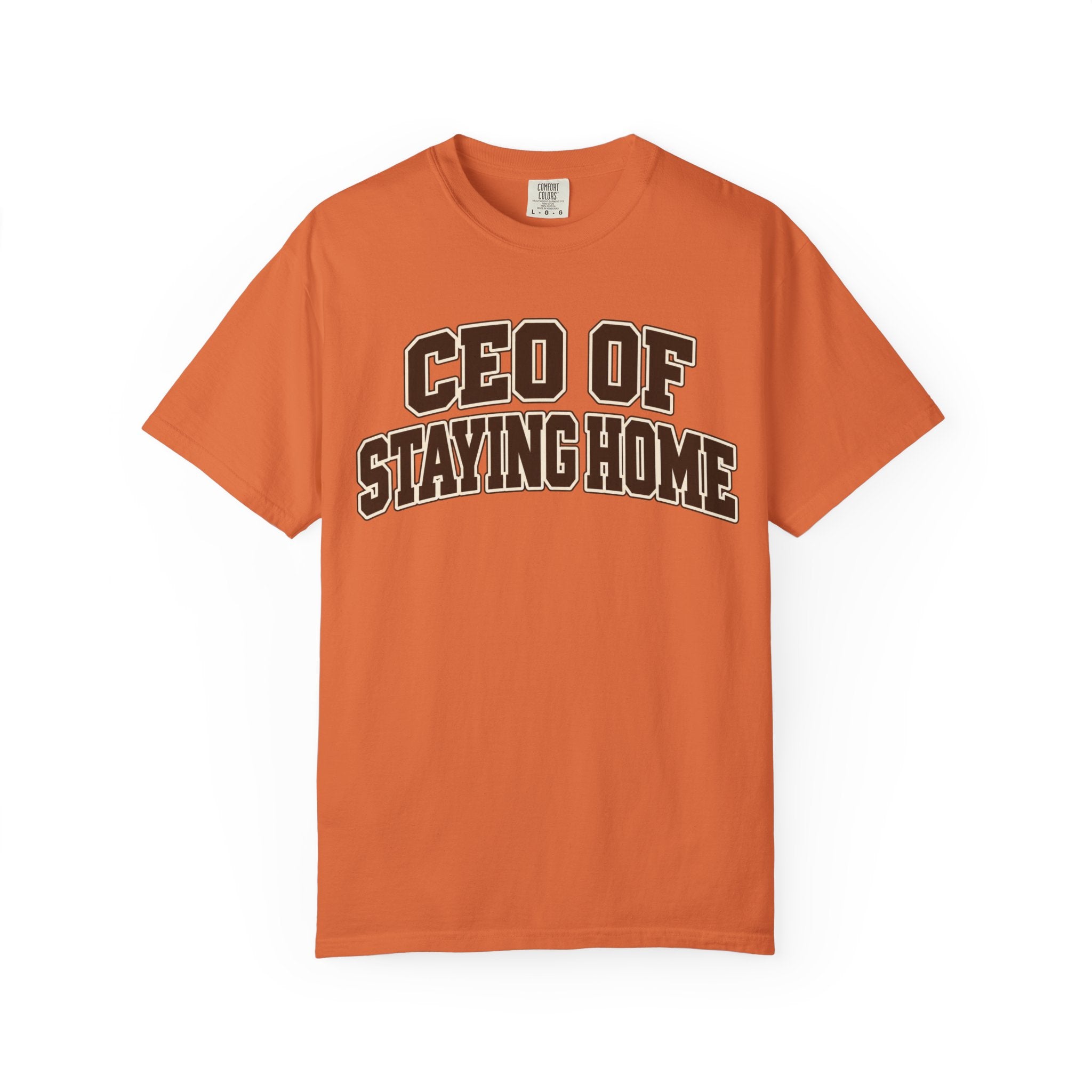 CEO of Staying Home graphic T-shirt product view