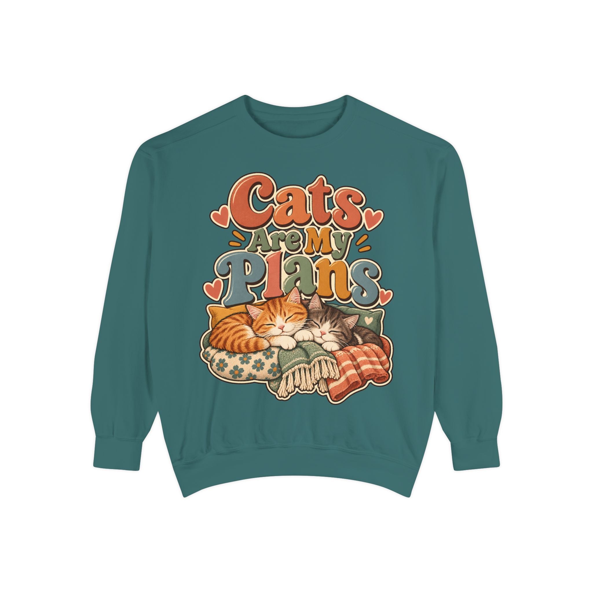 Cats Are My Plans Sweatshirt — Cozy Cat Lover Pullover - sweatshirt product image 8