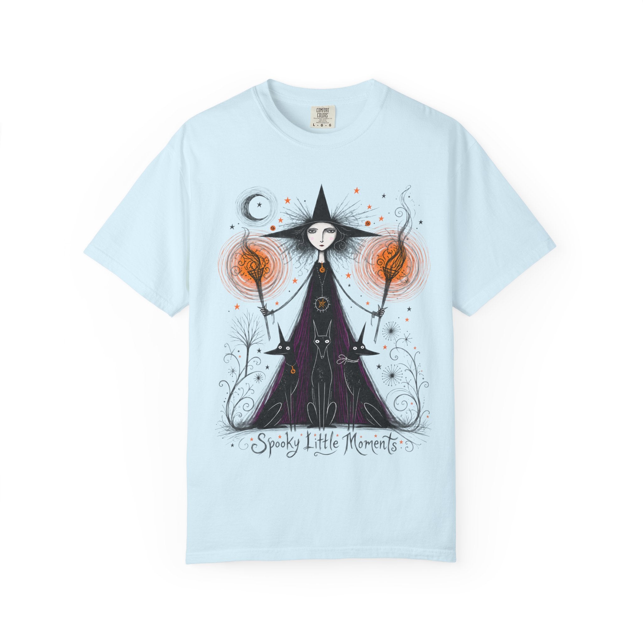 Witch Illustration T-Shirt — Spooky Little Moments Halloween Graphic Tee