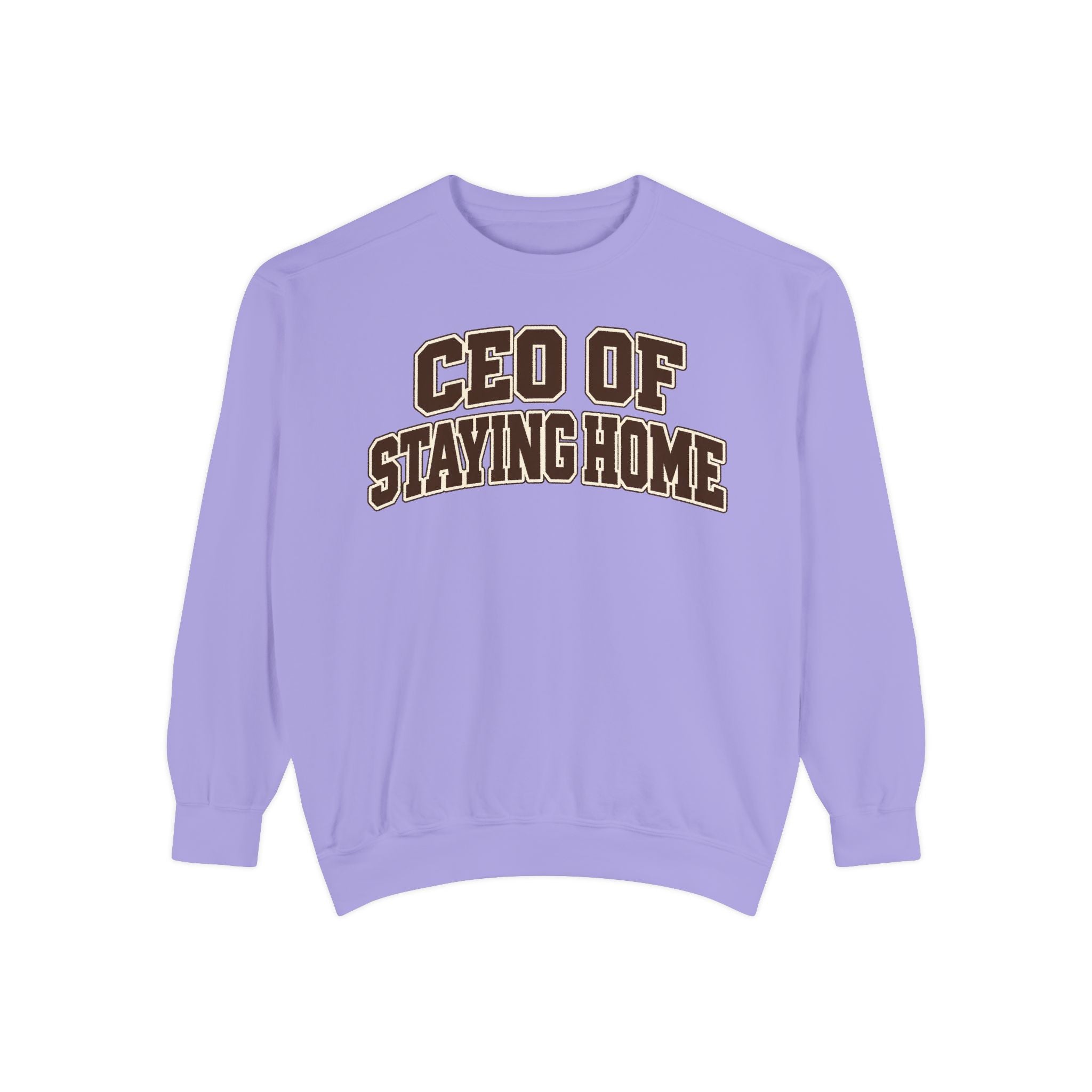 CEO of Staying Home homebody sweatshirt front view