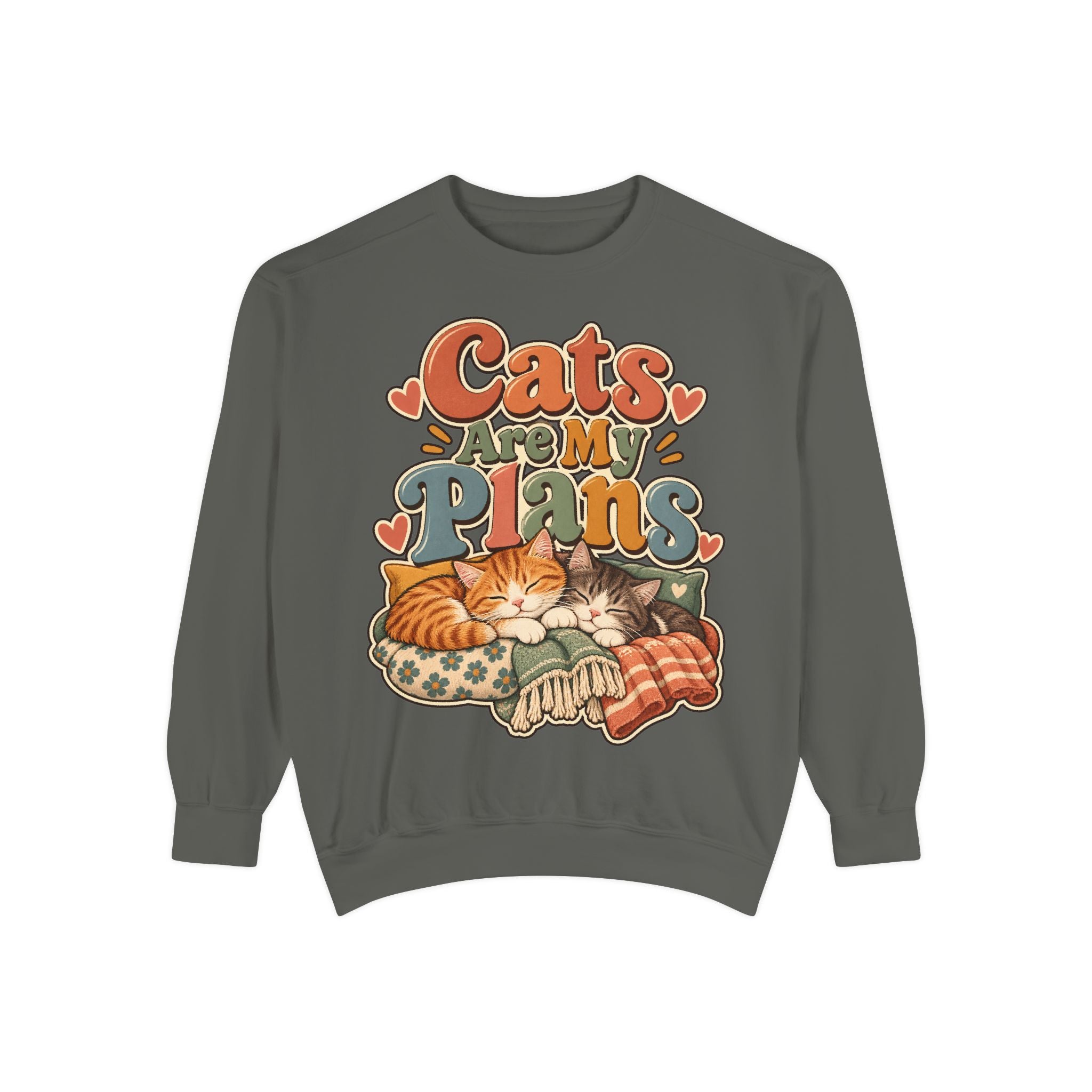 Cats Are My Plans Sweatshirt — Cozy Cat Lover Pullover - sweatshirt product image 4