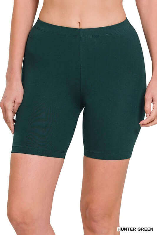 Premium Cotton Biker Shorts, ZENANA, $ 9.95