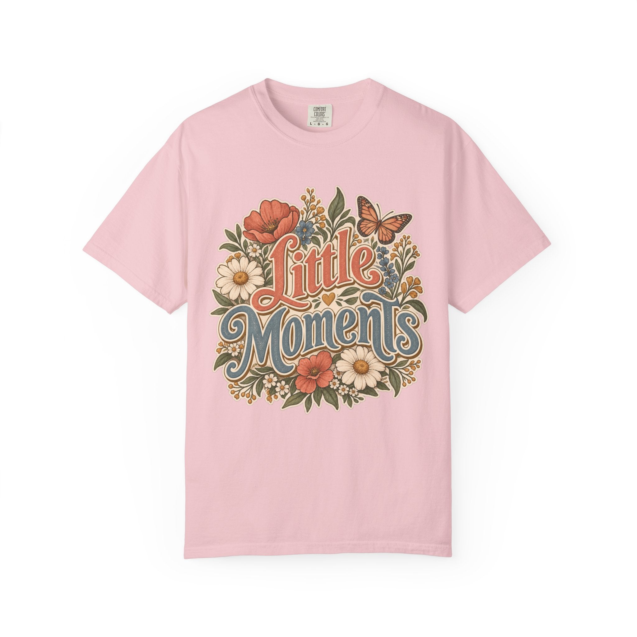 Little Moments T-Shirt — Vintage Floral Butterfly Comfort Colors® Tee