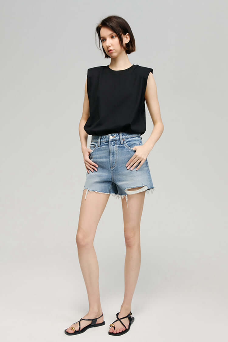 Sun-Kissed Vintage Cut Off Shorts | Hey Joanie – High-Rise Denim, Shorts, $ 88.00, A Moment Of Now™