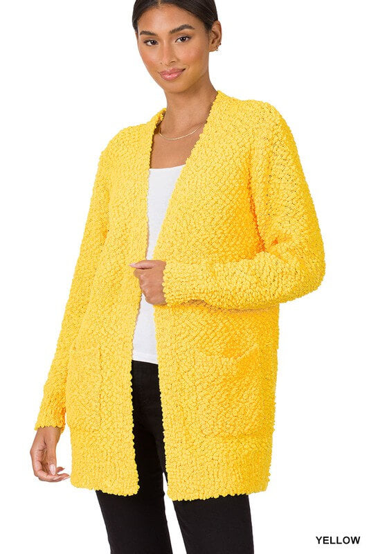 Long Sleeve Popcorn Cardigan, ZENANA, $ 48.95