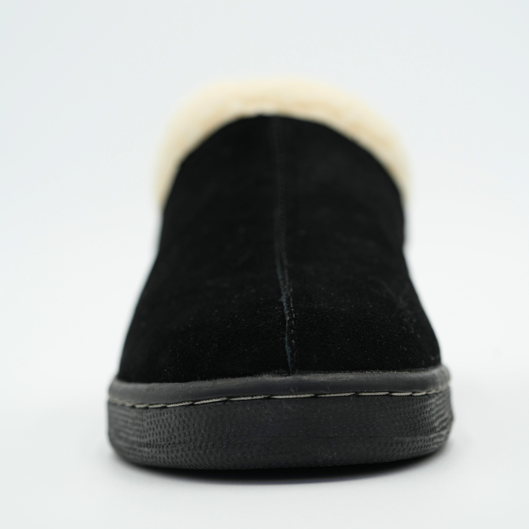 Cozy Comfy Ashton Fur Suede Slipper
