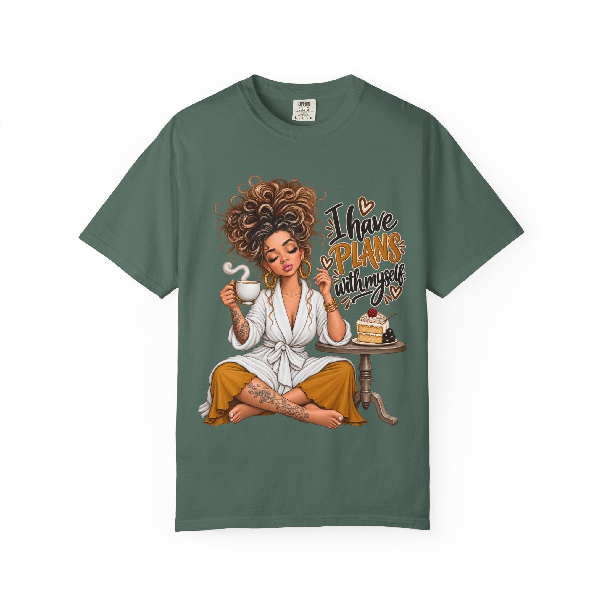 I Have Plans With Myself Relaxed Tee — Self-Care Cozy Shirt - t-shirt product image 6