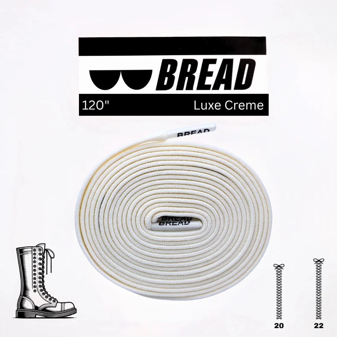 Luxe Creme Bread Laces Elastic Shoelaces