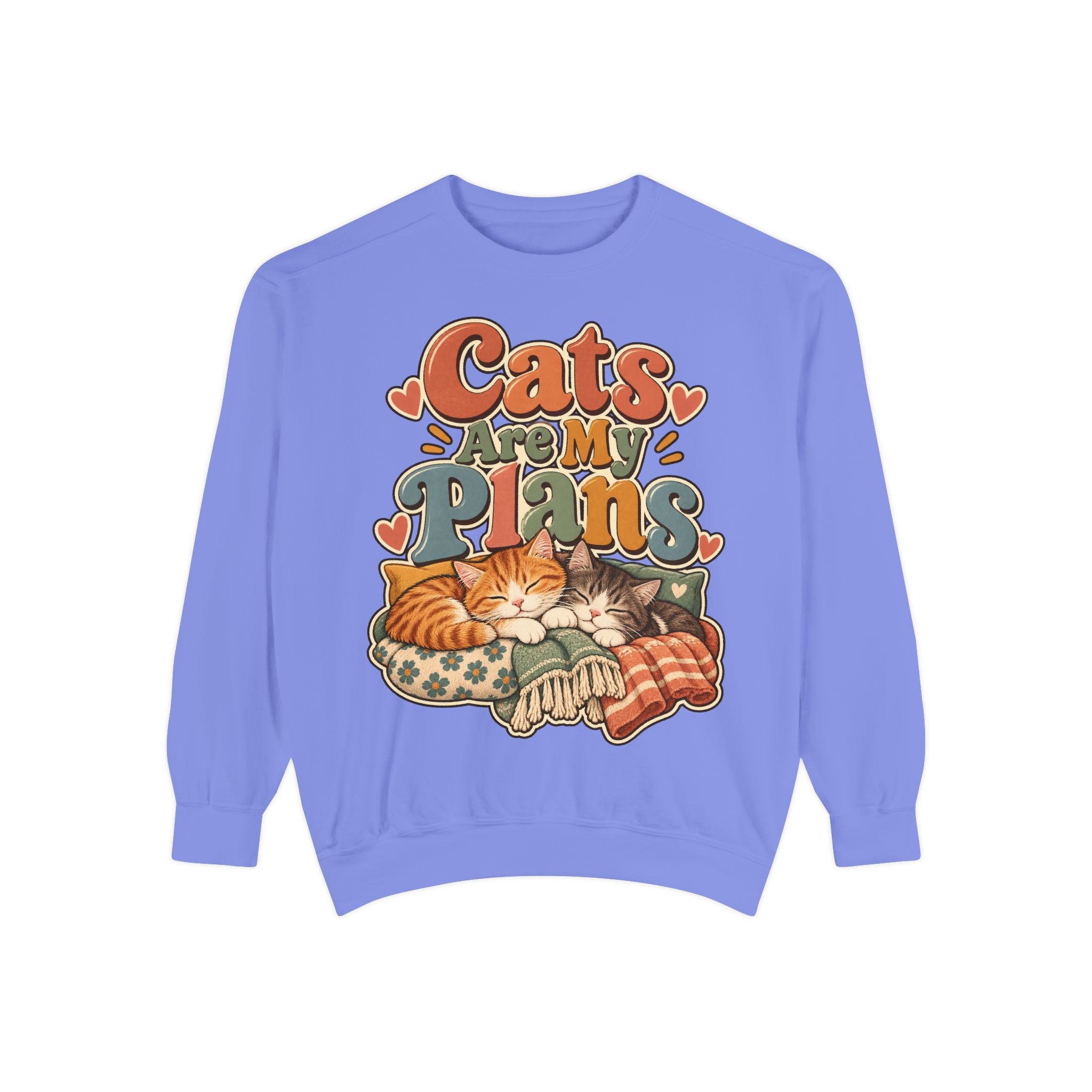 Cats Are My Plans Sweatshirt — Cozy Cat Lover Pullover - sweatshirt product image 12