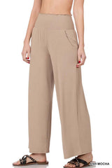 Comfy Smocked Waistband Lounge Pants