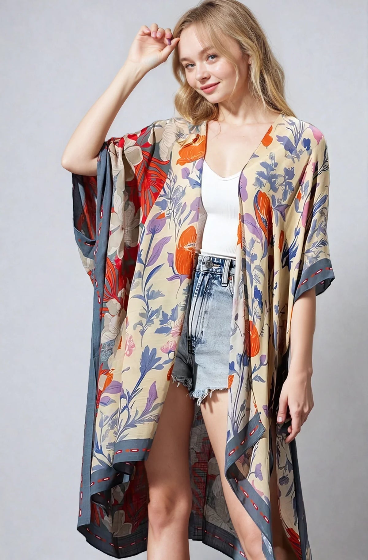 Wildflower Harmony Kimono | Boutique In USA, Clothing, $ 39.00, A Moment Of Now™