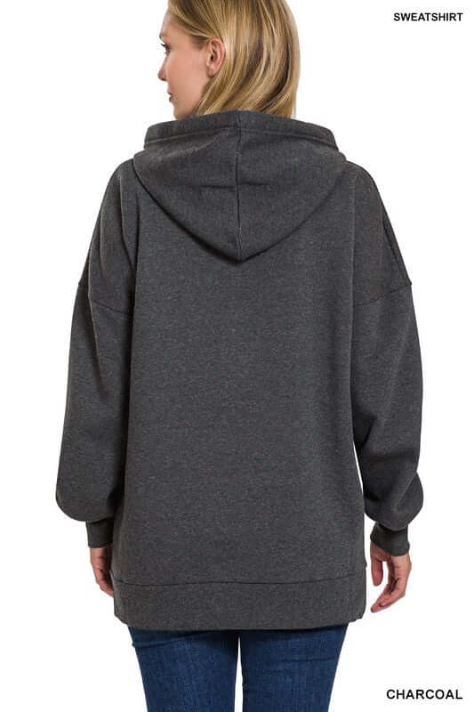 Chic Oversized Longline Oversized Hoodie, ZENANA, $ 42.95