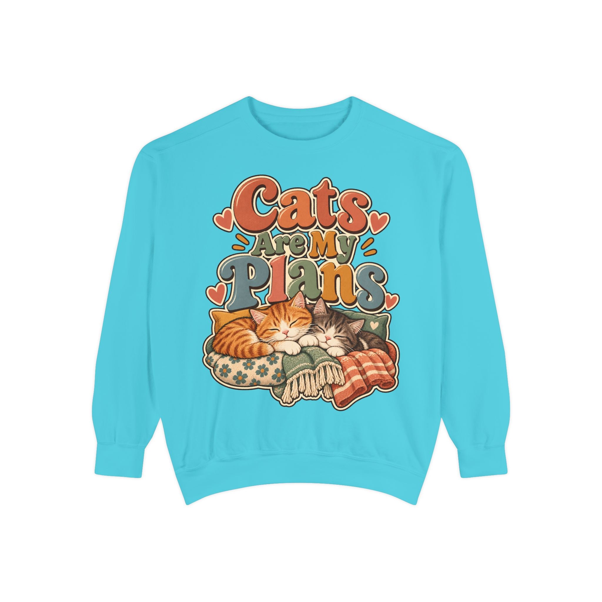 Cats Are My Plans Sweatshirt — Cozy Cat Lover Pullover - sweatshirt product image 10
