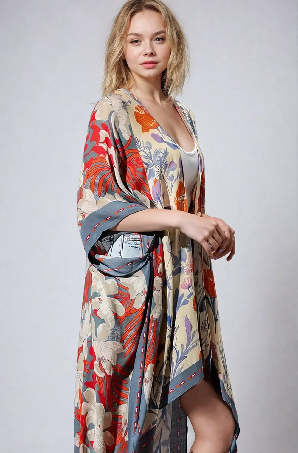 Wildflower Harmony Kimono | Boutique In USA, Clothing, $ 39.00, A Moment Of Now™