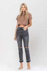 Thrills High Rise Released Hem Straight Jeans, VERVET by Flying Monkey, $ 62.95