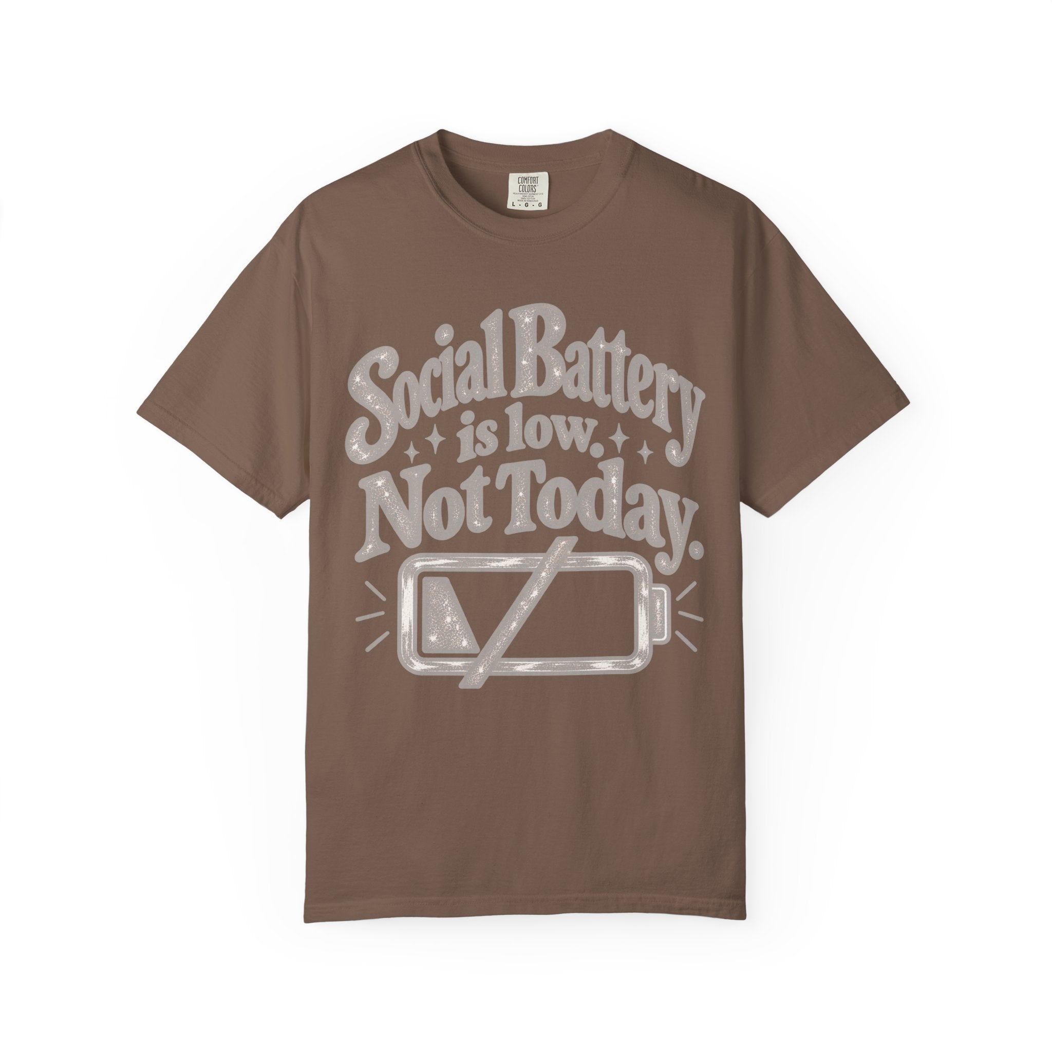Social Battery Is Low. Not Today. Graphic T-Shirt