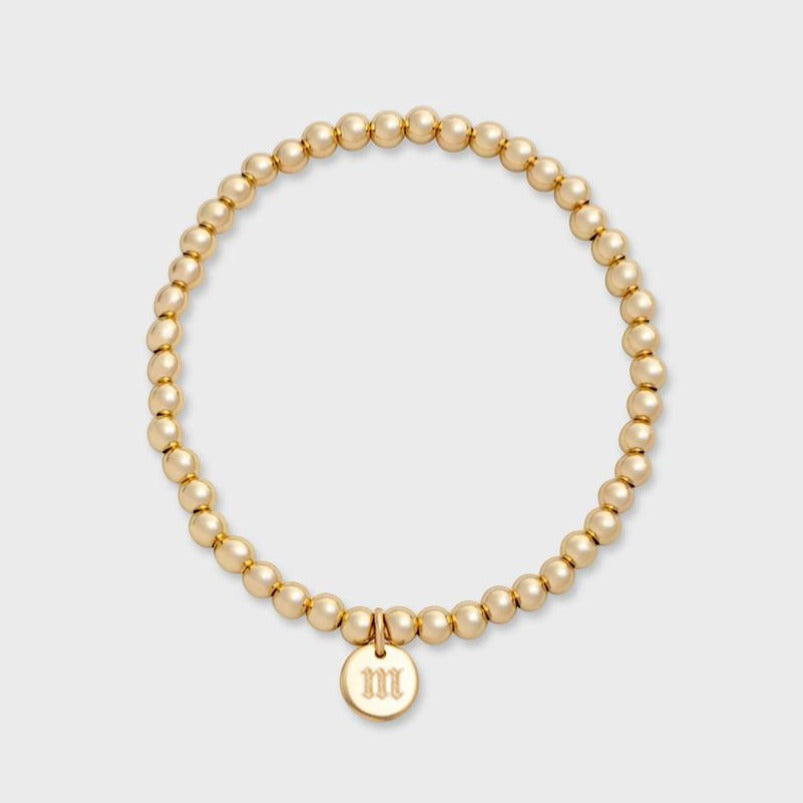 Old English Initial Juno Bracelet 4mm | 14K Gold Filled, Bracelets, $ 84.00, A Moment Of Now™