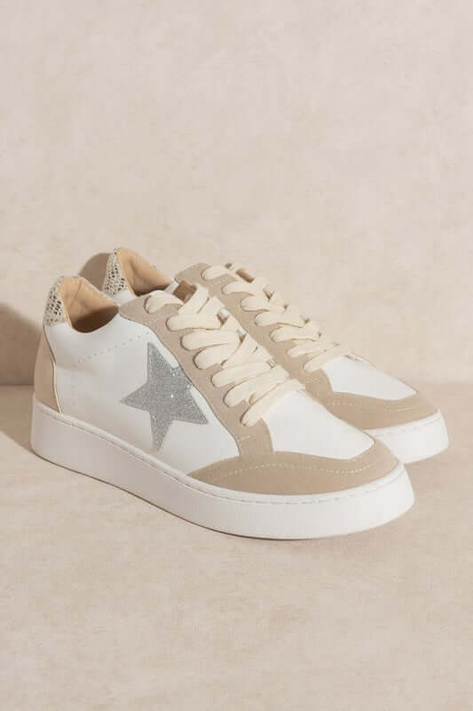 Shop Women's Taupe Ireme Star Sneakers | Shop Boutique Clothing & Shoes , Sneakers, USA Boutique