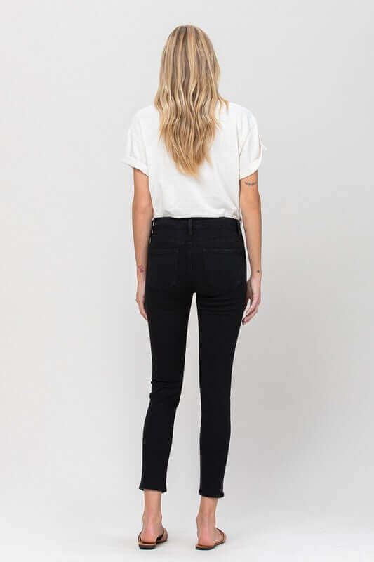 Raven Black Mid Rise Ankle Skinny Jeans, Flying Monkey, $ 65.95