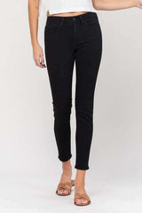 Raven Black Mid Rise Ankle Skinny Jeans, Flying Monkey, $ 65.95